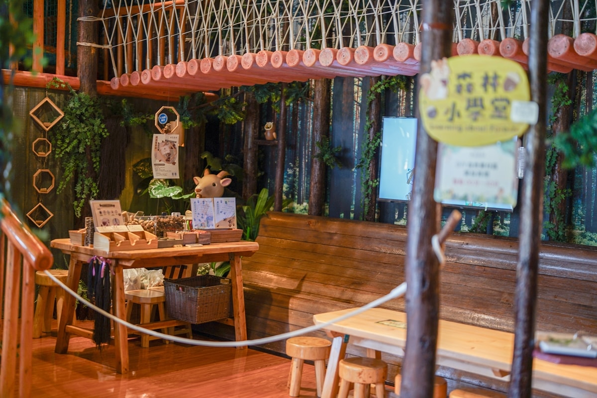 ｜台中麗寶OUTLET親子景點｜台中木育森林♥到森林遊樂場玩耍吧！多樣木製質感設施，大人小孩都能玩哦！