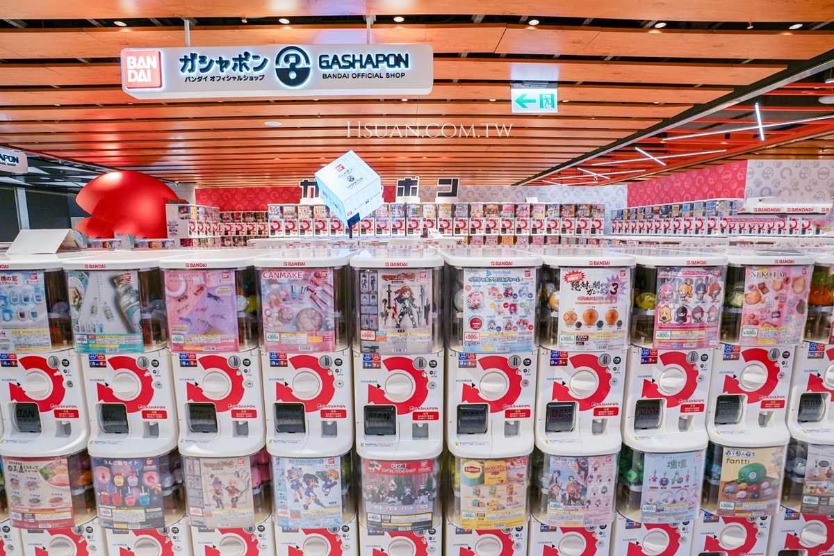 ｜桃園桃知道GELEVEN PLAZA｜日本萬代扭蛋台灣一號店♥海外最大的官方店插旗台灣！