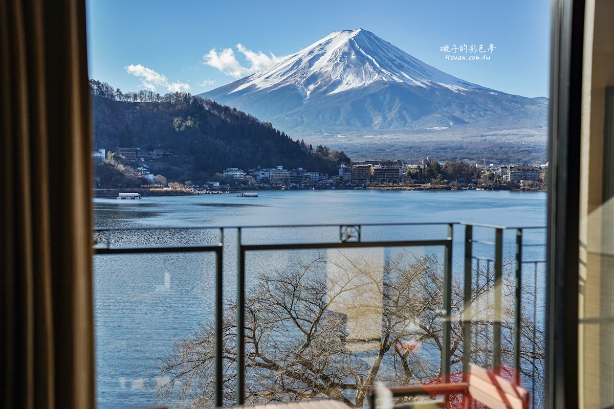 日本河口湖住宿推薦｜風之飯店KUKUNA♥房間就能看到富士山的湖景飯店/逆富士飯店
